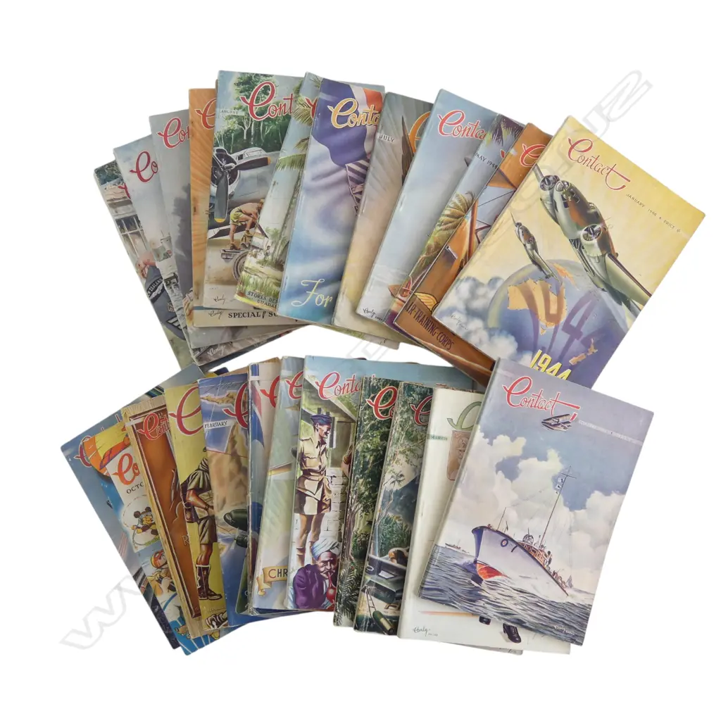 RNZAF 'CONTACT' MAGAZINES 1944-45 Image 1++