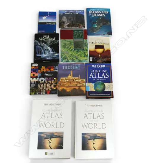 10 BOOKS; MAPS ETC