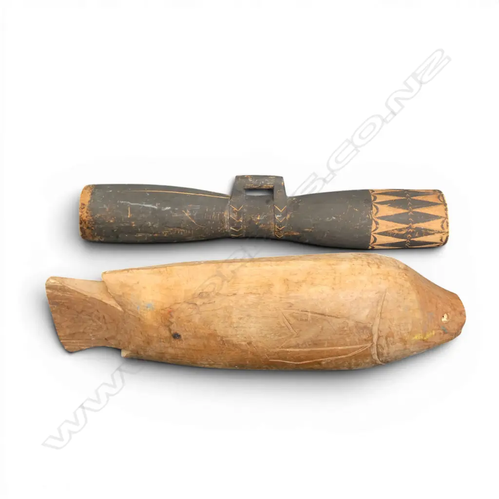 FISH FORM SLIT DRUM + OTHER DRUM missing drum skin Image 1++