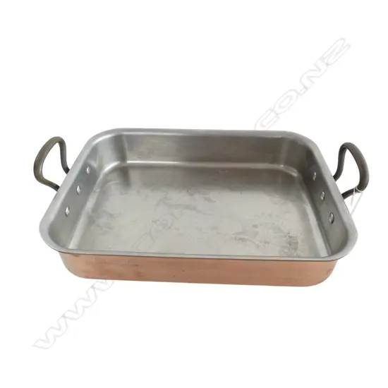 MAUVIEL FRANCE COPPER ROASTING DISH 410x270mm