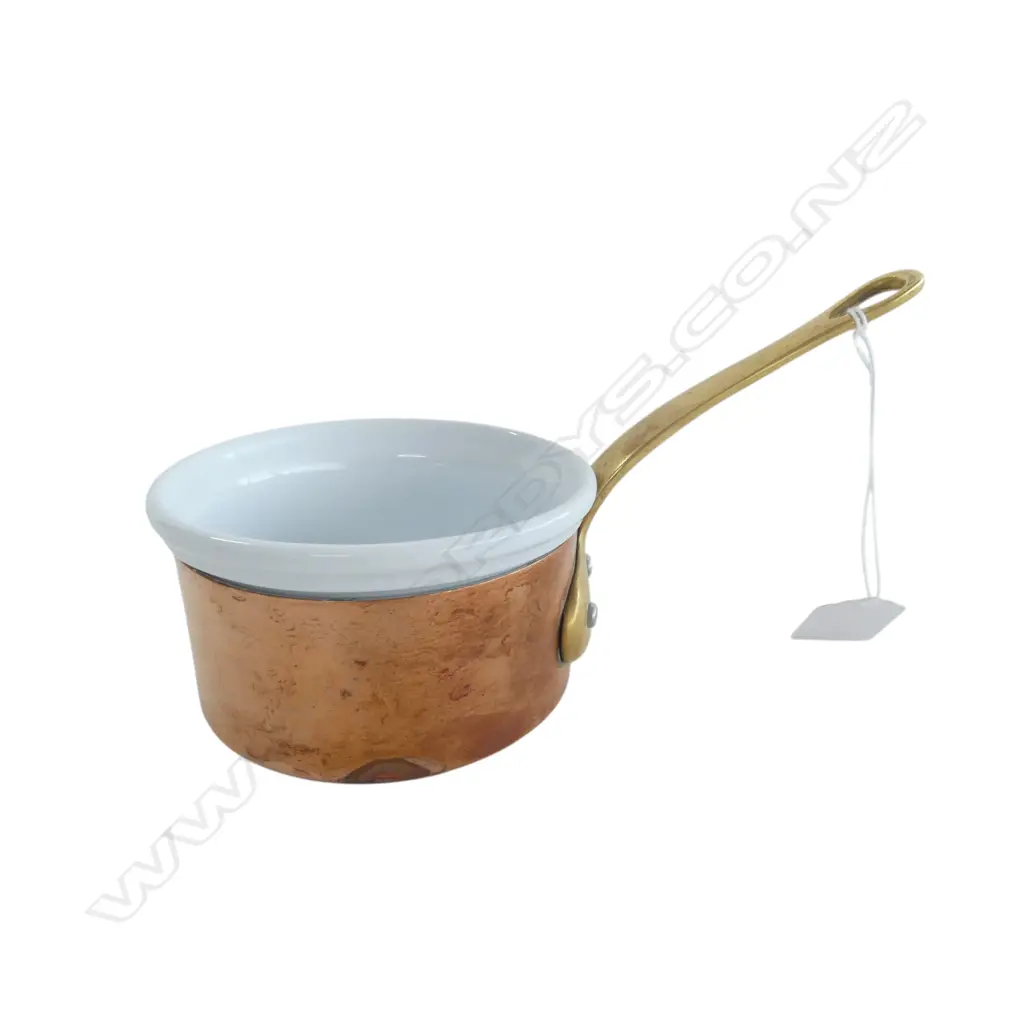 RUFFONI ITALIAN COPPER PAN w. CERAMIC LINER 100mm dia Image 1++