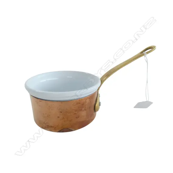 RUFFONI ITALIAN COPPER PAN w. CERAMIC LINER 100mm dia