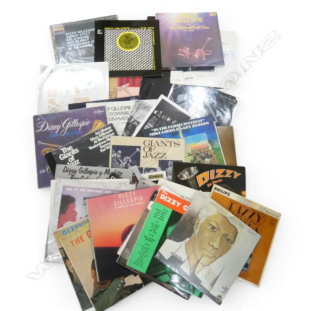 ASST. DIZZIE GILLESPIE JAZZ LPs Provenance: Ex Collection Wellington Choy Image 1++