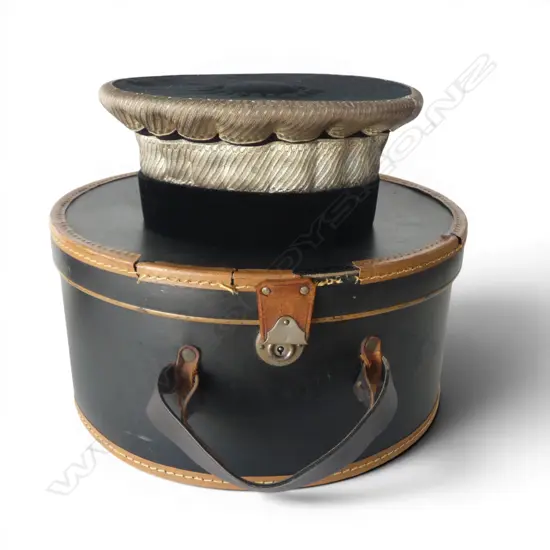 FRENCH JUDGE'S HAT silver braid, in box