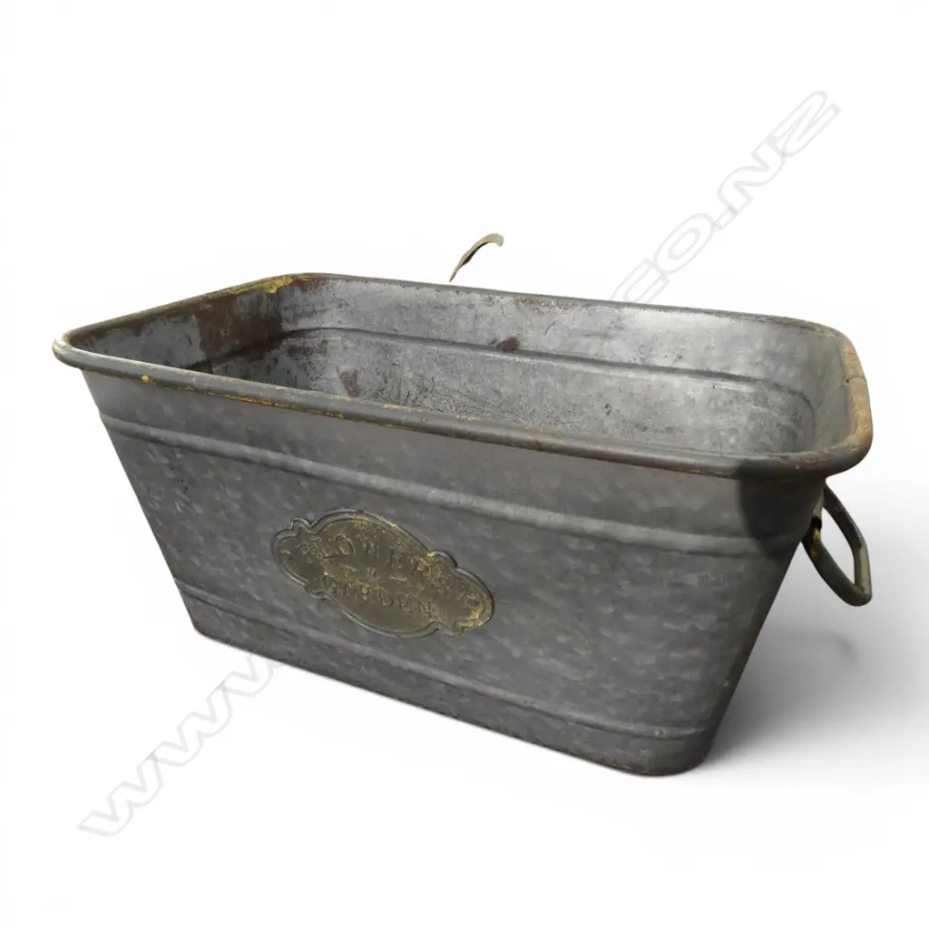 TIN FLOWER TUB Image 1++