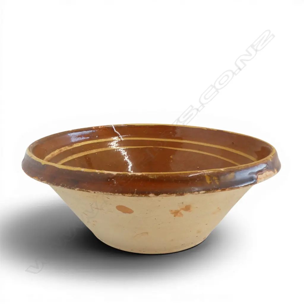 RUSTIC EARTHENWARE MIXING BOWL H.135mm, 370mm dia Image 1++