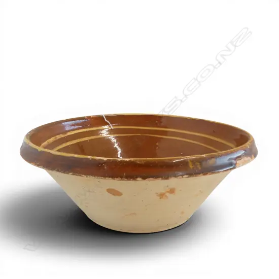 RUSTIC EARTHENWARE MIXING BOWL H.135mm, 370mm dia