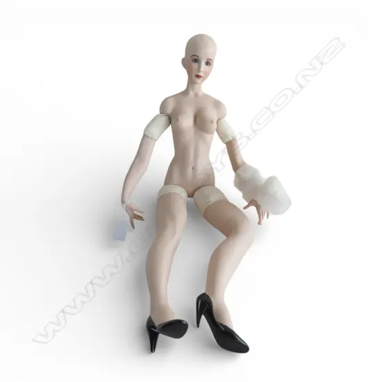 CERAMIC DOLL 'CHARLI' BY D. RUBERT 1998 H.590mm