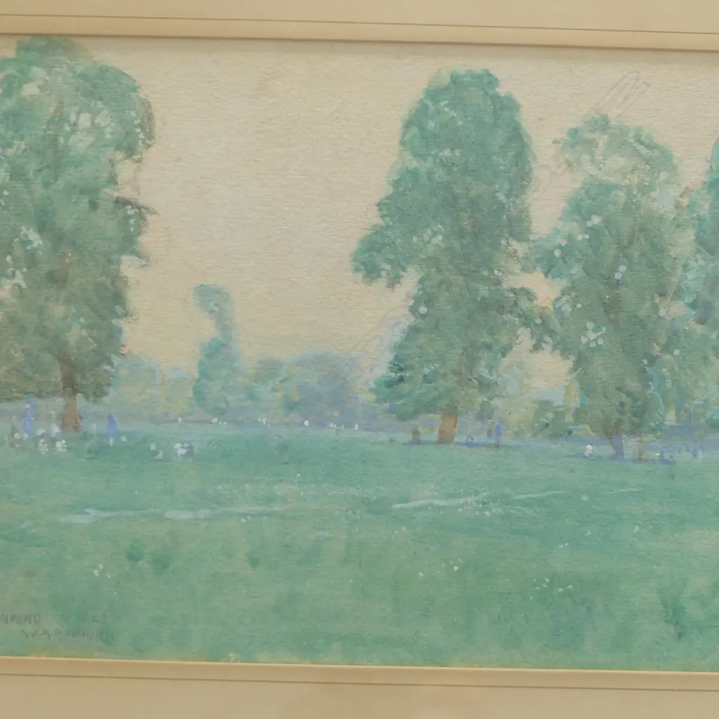 WALTER ARMIGER BOWRING, RICHMOND (1922) WATERCOLOUR, 250x330mm Image 1++