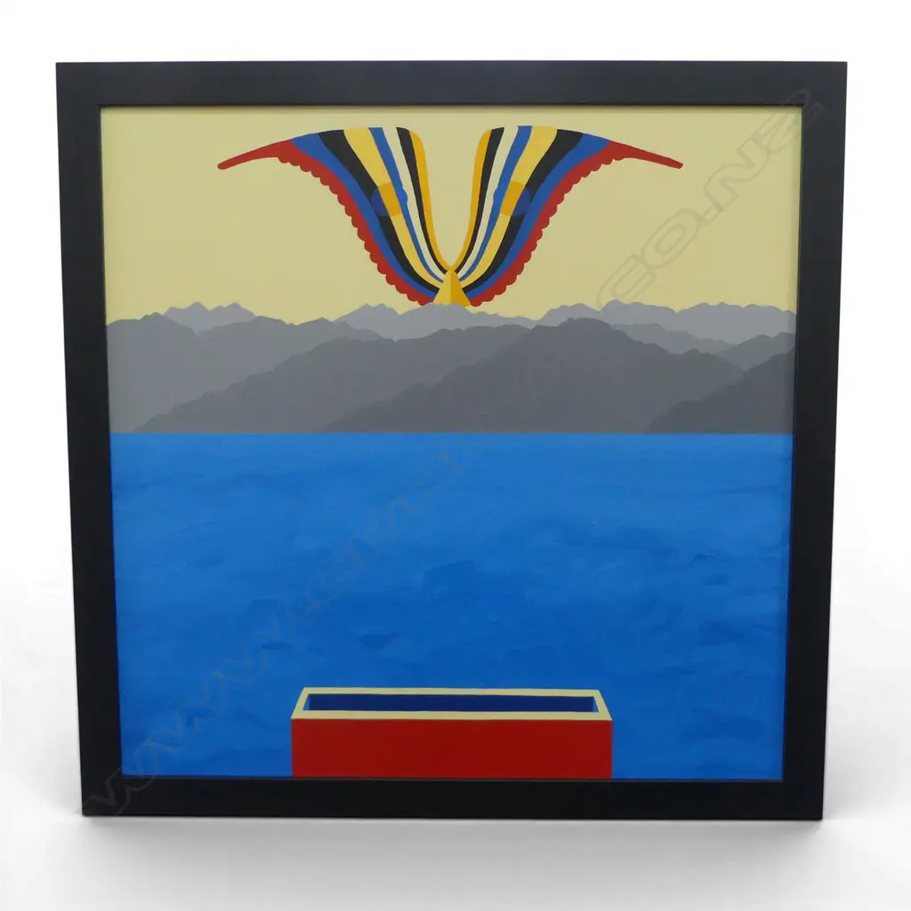 PETER IRELAND, THE FIRST JUDGEMENT, MARCH - APRIL 1973, ACRYLIC ON BOARD, 495x500mm Image 1++
