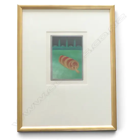 RODNEY FUMPSTON, 'LOVE SCENE'. COLOURED ETCHING, ED. 3/50, 230 X 165mm