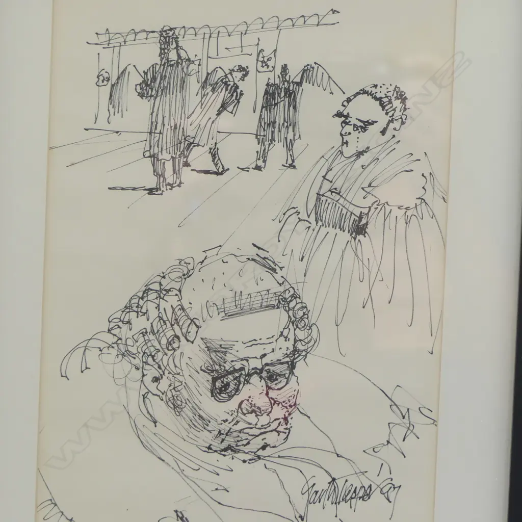 2 GARTH TAPPER DRAWINGS, BOTH SIGNED & DATED '97 290x195mm Image 1++