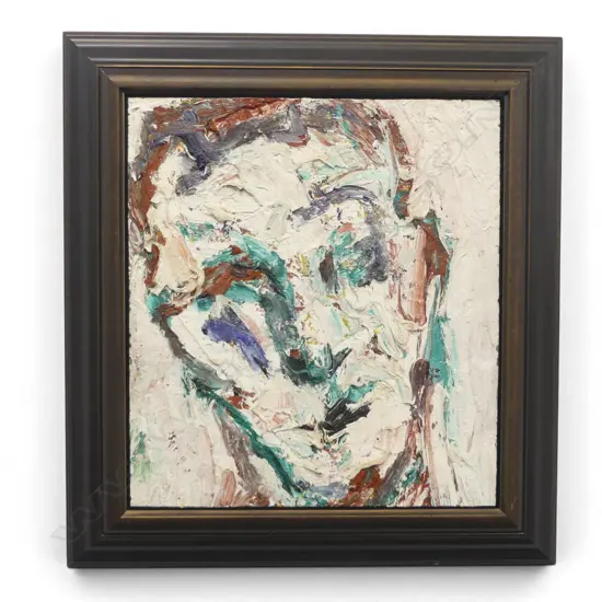 WAYNE SEYB 'OLD MAN' OIL ON CANVAS, 560x510mm, SIGNED & DATED '96