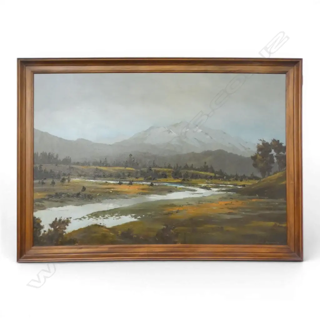 CROMBIE, WEST COAST SCENE c.1970's, OIL ON BOARD, 545x800mm Image 1++