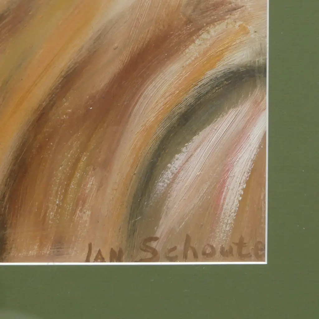 IAN SHOUTE, SIGNED PORTRAIT OF KIRIKINO KOHITU (107 YEARS OLD), FRAMED OIL ON BOARD, 580 X 390MM Image 1++
