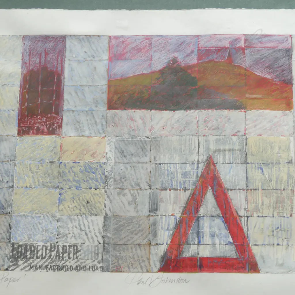 3 WORKS, PAUL JOHNSTON 'LOADED PAPER', MIXED MEDIA, PENELOPE READ, 'PLASTIC POLLUTION', SIGNED WELL TAHAKI RESERVE, W/C Image 1++