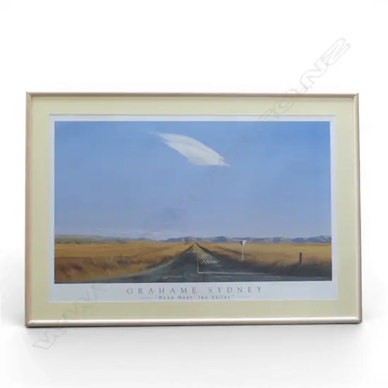 GRAHAME SYDNEY 'ROAD WEST, IDA VALLEY' SIGNED PRINT 575x890mm