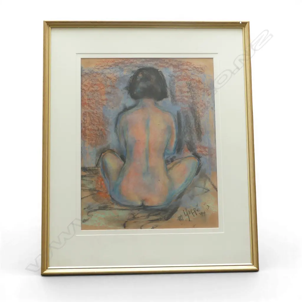 MICHAEL YOFFE, NUDE, PASTEL ON PAPER, SIGNED & DATED '94 555x435mm  Image 1++
