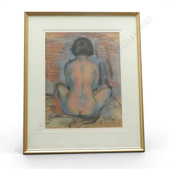 MICHAEL YOFFE, NUDE, PASTEL ON PAPER, SIGNED & DATED '94 555x435mm 