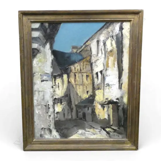 UNTITLED EUROPEAN STREET SCENE SIGNED 'PALA' 395x320mm