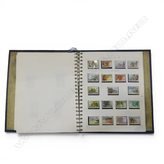 PAPUA NEW GUINEA STAMP STOCK ALBUM missing one