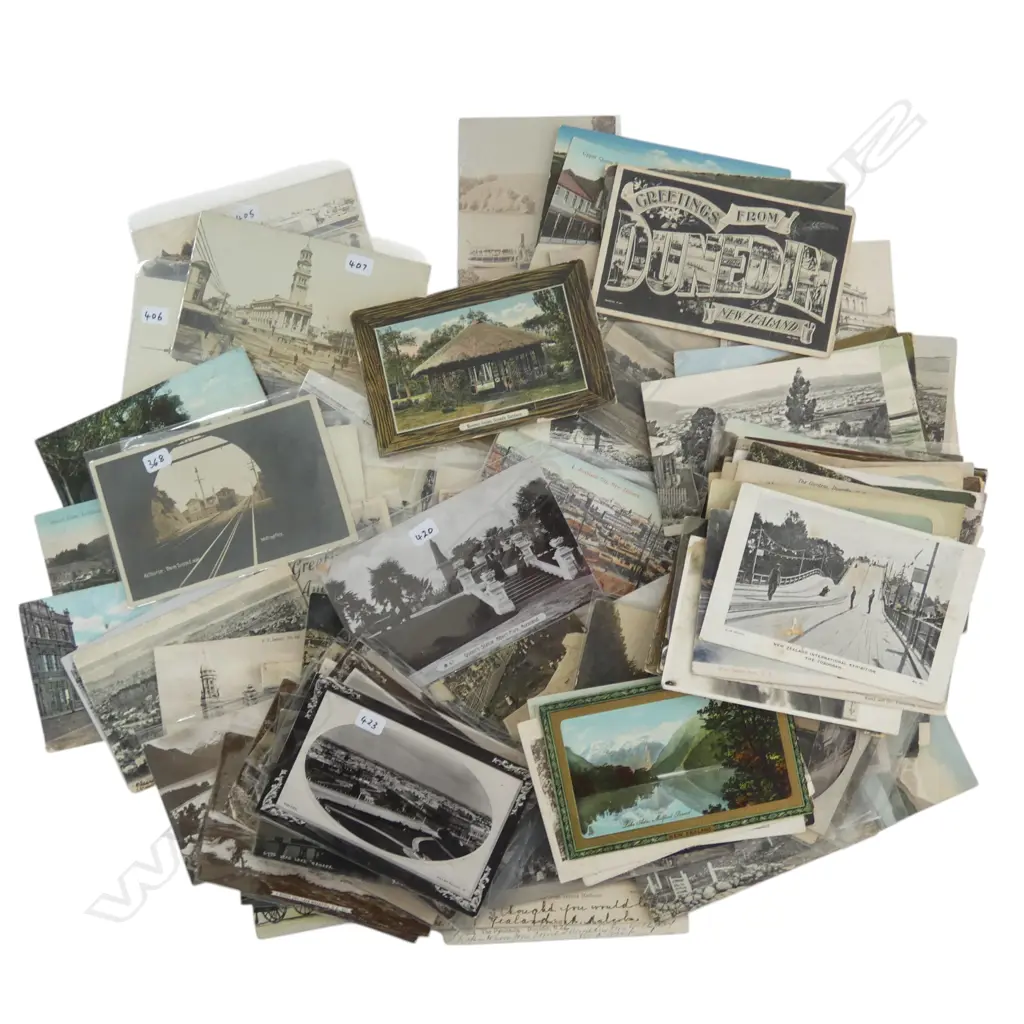 COLLECTION 150 NZ VINTAGE POSTCARDS Image 1++