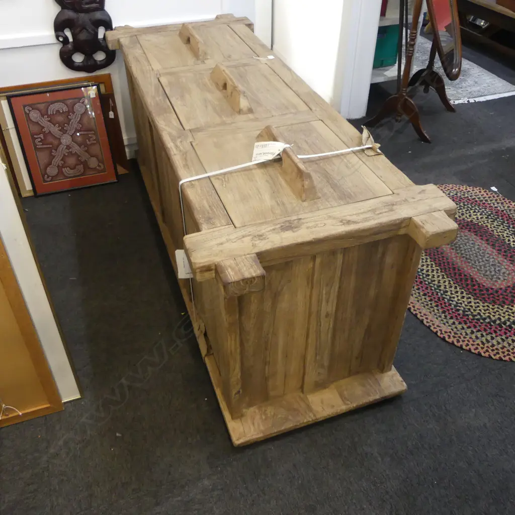VINTAGE INDIAN GRAIN/STORAGE CABINET 2000x740x750mm Image 1++