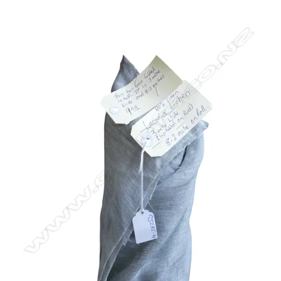 FABRIC BOLT; LACONIA LICHEN, LINEN, 3 M WIDE, 8.2M ROLL