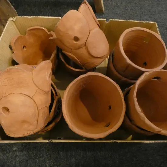 12 TERRACOTTA POTS H.160mm