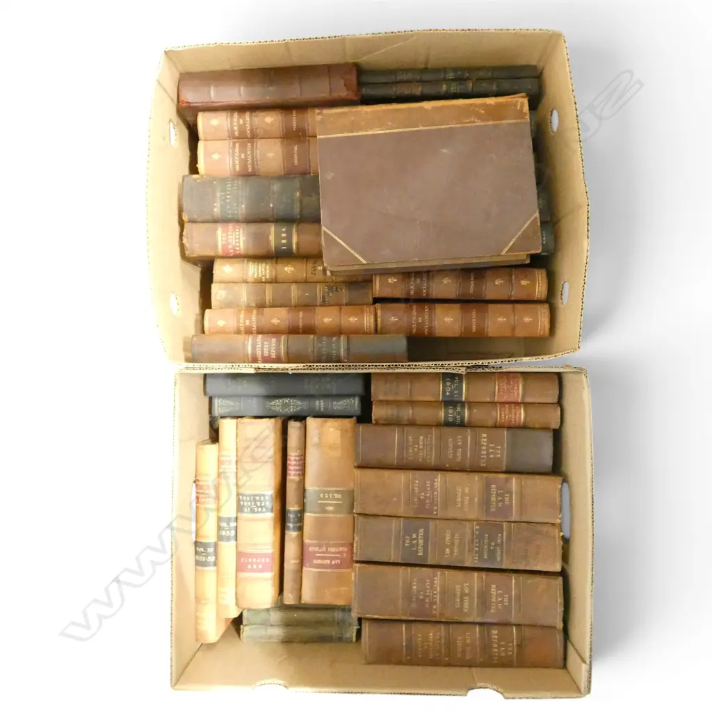 2 BOXES OF ASST. ANTIQUE BOOKS Image 1++