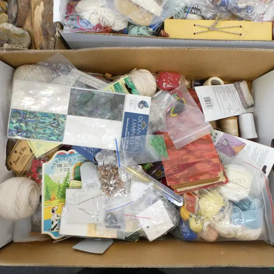ASST. SEWING EQUIPMENT; THREAD ETC