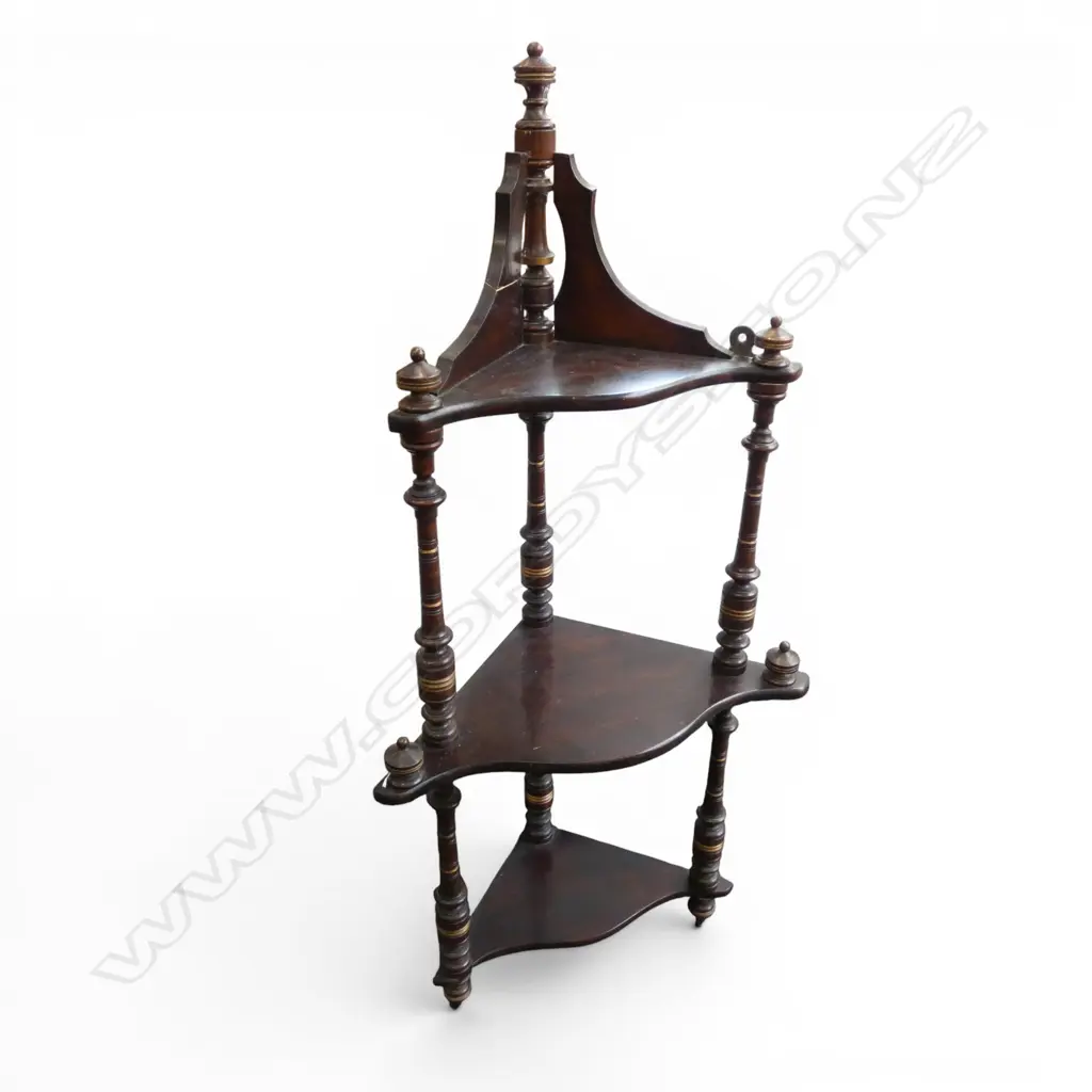 3 TIER WHAT NOT CORNER SHELF H.980mm FAULTS Image 1++