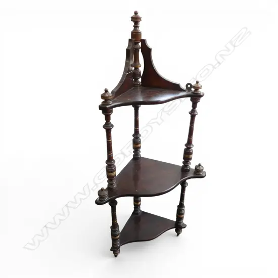 3 TIER WHAT NOT CORNER SHELF H.980mm FAULTS