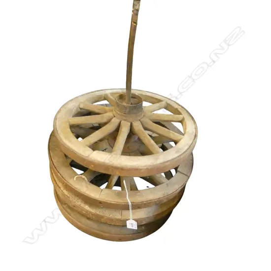 4 VINTAGE CART WHEELS Dia.380mm