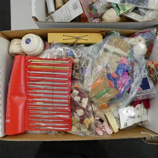 ASST. SEWING EQUIPMENT; THREAD ETC