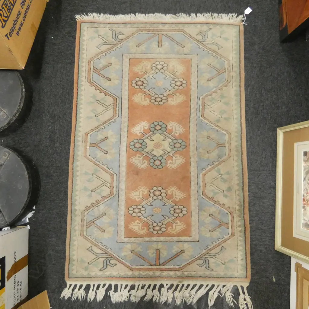 HAND KNOTTED ALL WOOL RUG 1240mm Image 1++