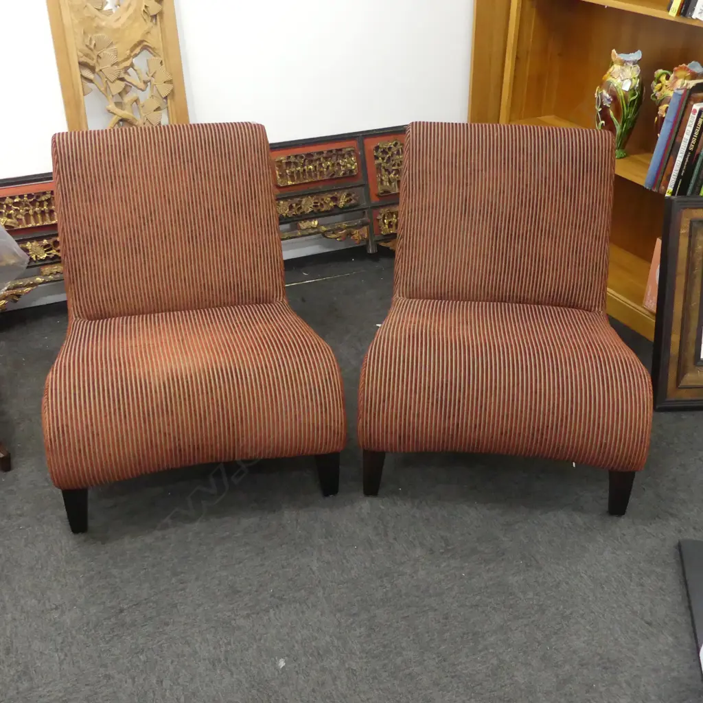 PR DAVID SHAW UPHOLSTERED 'EDEN' CHAIRS Image 1++