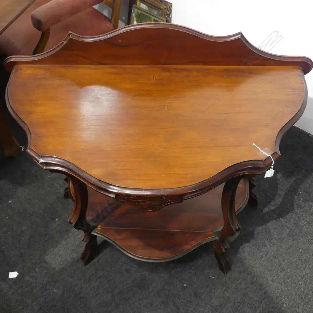 ANTIQUE MAHOGANY HALL TABLE W.1030mm FAULTS Image 1++