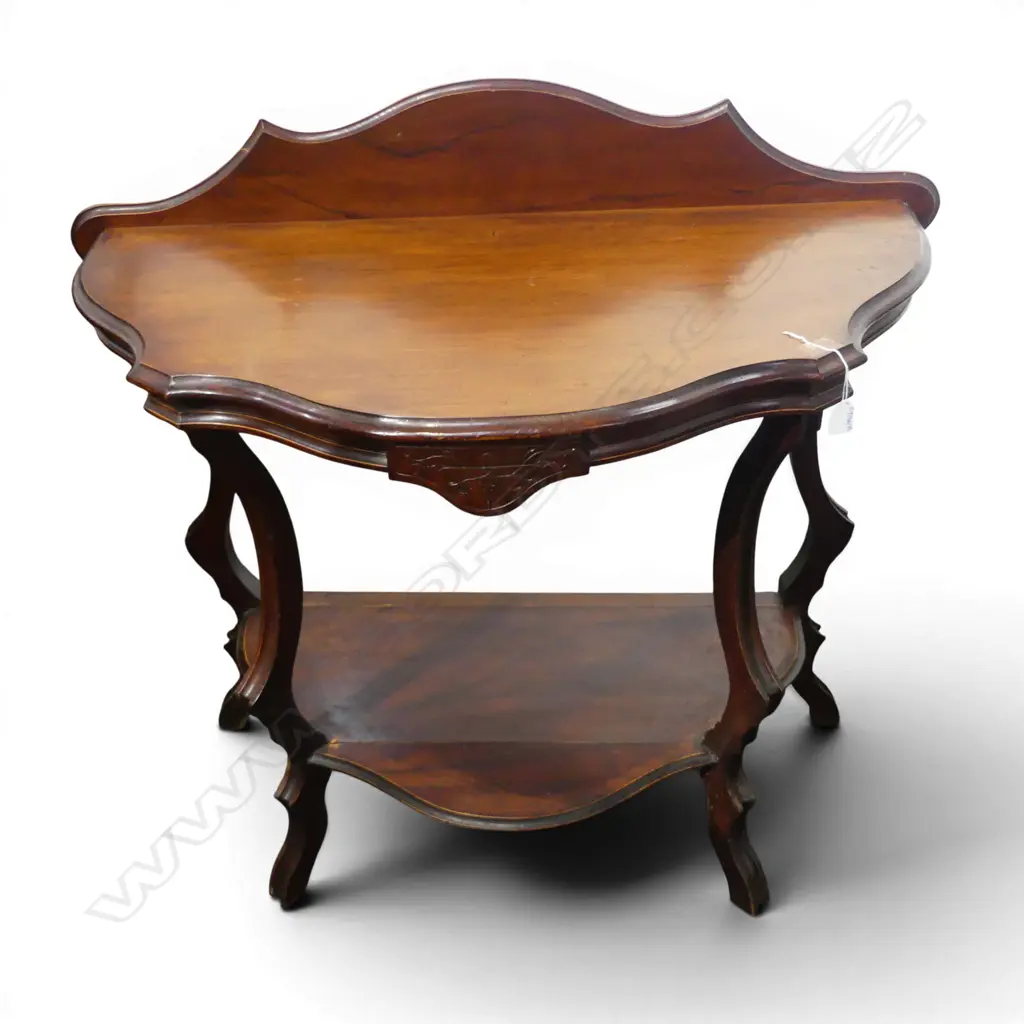 ANTIQUE MAHOGANY HALL TABLE W.1030mm FAULTS Image 1++