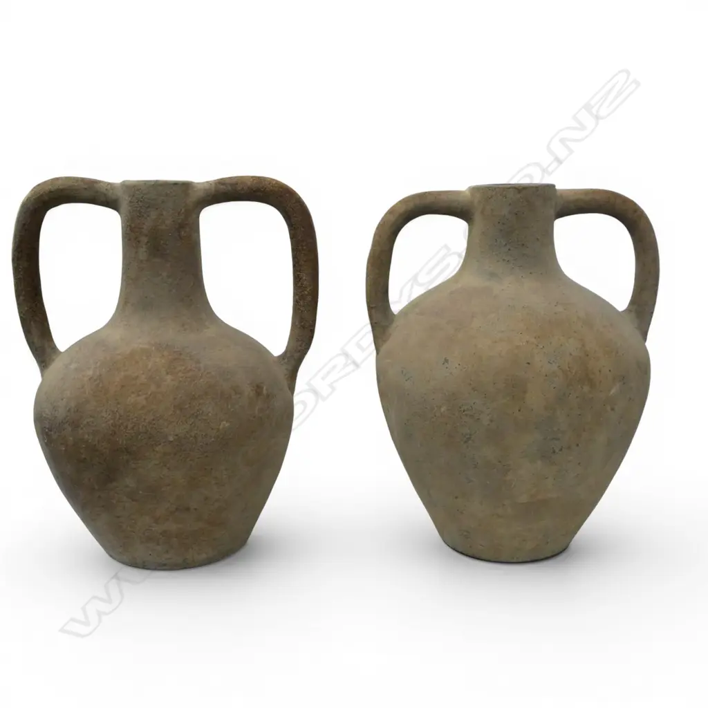2 DOUBLE HANDED VASES H.450mm Image 1++