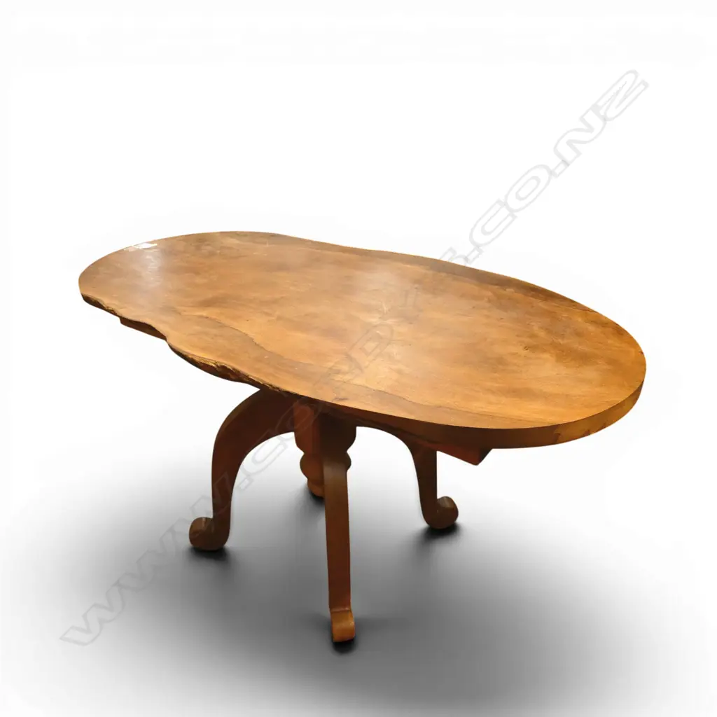 MIXED NZ NATIVE TIMBERS TABLE BY NOLAN PAKER EX ESTATE 910x500x490mm Image 1++