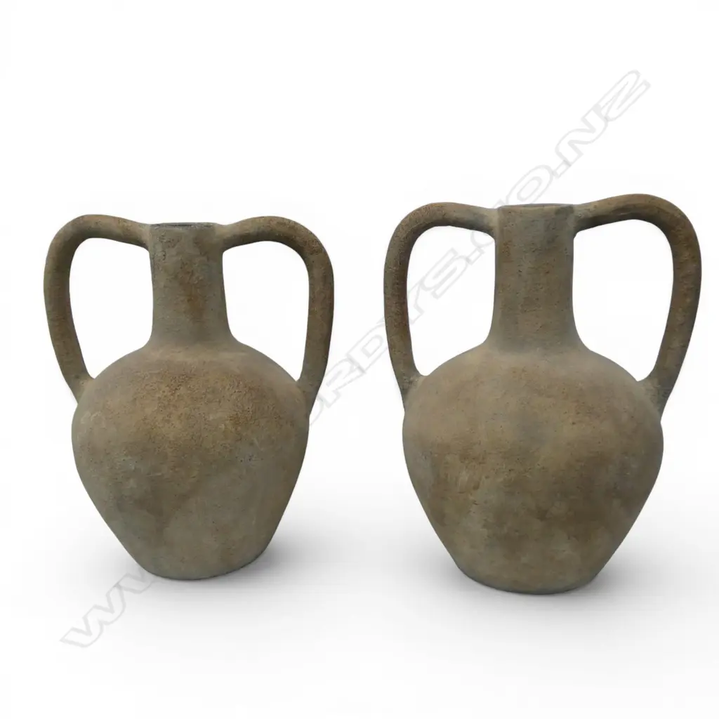 2 DOUBLE HANDED VASES H.450mm Image 1++