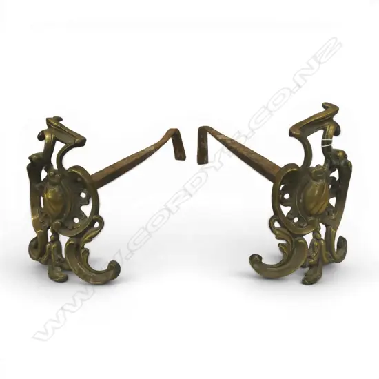 PR BRASS FIRE DOGS L.380mm