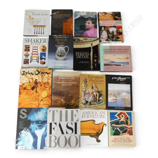 16 BOOKS; ANTIQUES / ART INTEREST