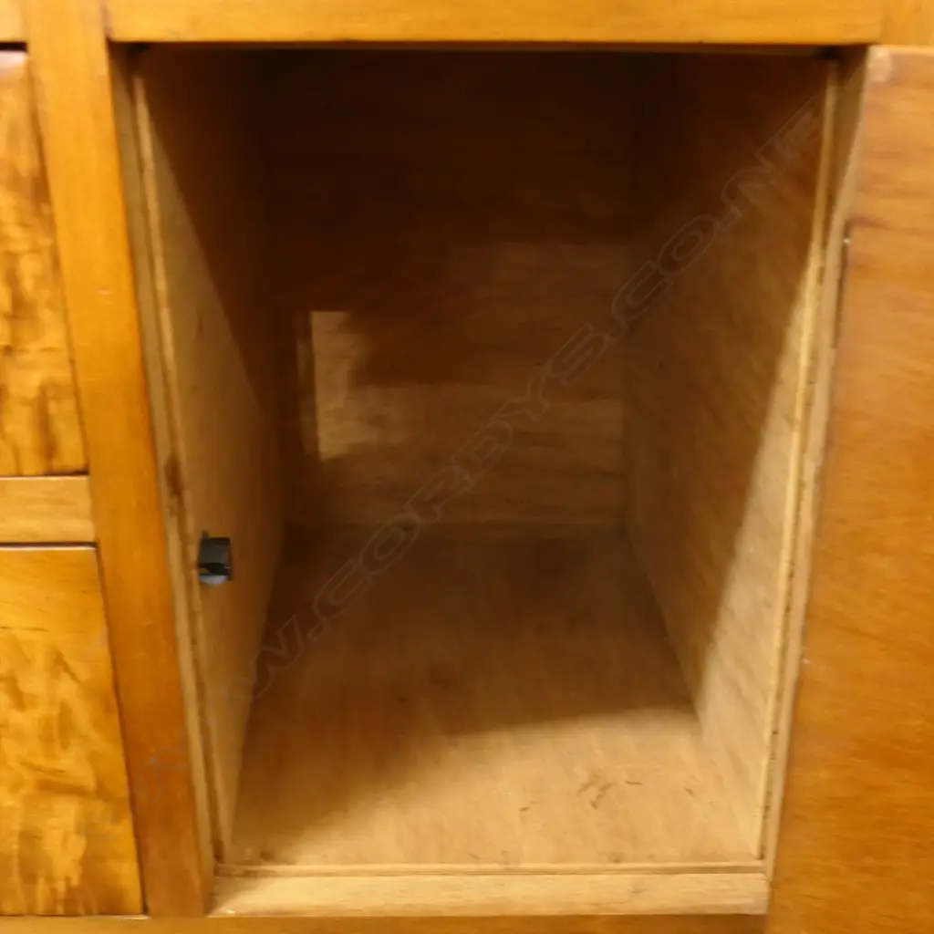 Early 20thC RIMU DROP FRONT DESK w. NATIVE TIMBER INLAY - FAULTS TO WOODWORK AT HINGES. W.860mm. H.1085mm. Image 1++