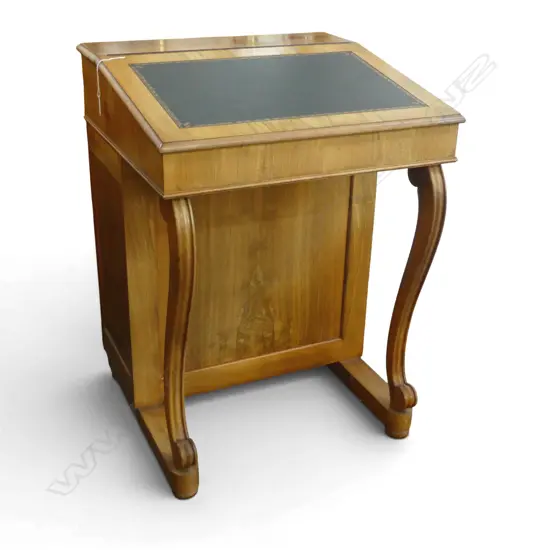 WALNUT DAVENPORT DESK H790 W580MM