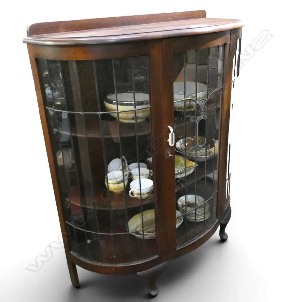 DECO OAK CHINA CABINET 950x400x1100mm Image 1++