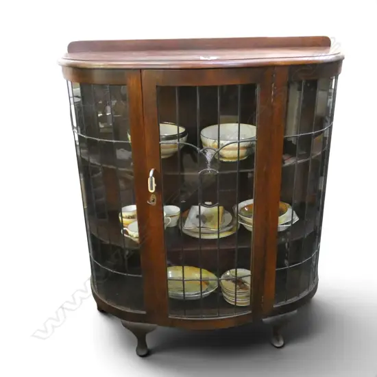 DECO OAK CHINA CABINET 950x400x1100mm