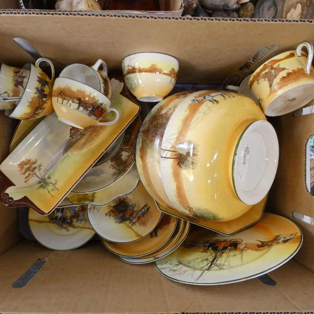 ASST. ROYAL DOULTON; COACHING SCENES, COUNTRY COTTAGE ETC Image 1++