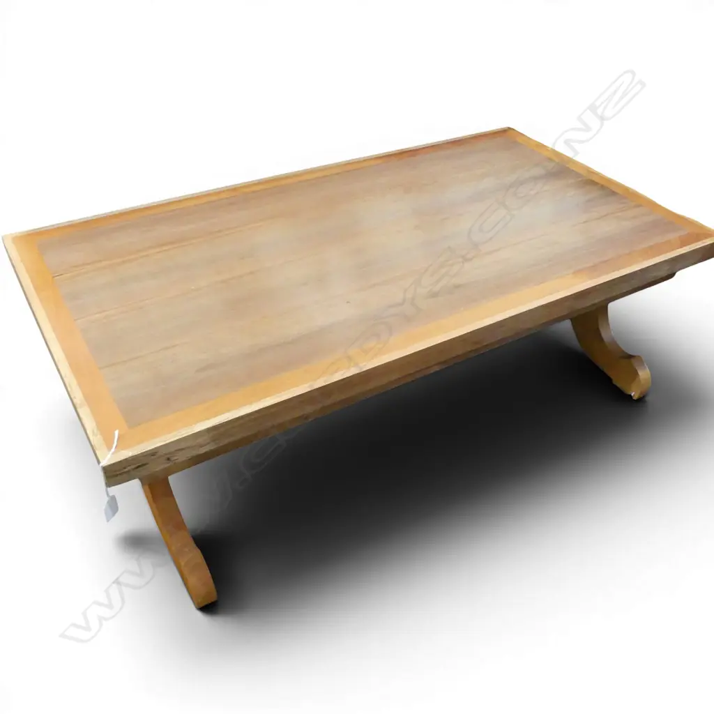 MIXED NZ NATIVE TIMBERS COFFEE TABLE BY NOLAN PAKER EX ESTATE 1160x625x365mm Image 1++